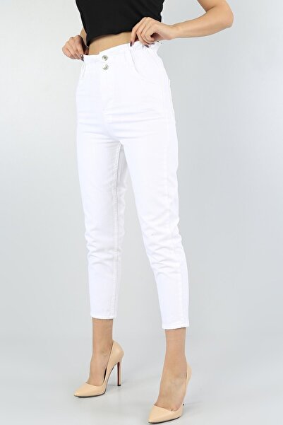 MAKRAS EXCLUSIVE A165877 Jeans cu talie înaltă, cu centură, pantaloni Mom Jeans