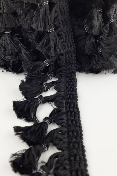 Hobigram Decorative Ribbon Black Knotted Fringe Tassel – Special Design, Accessory, Quality Production, Eye-Catching Style
