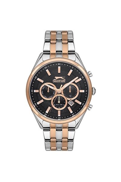 Slazenger Sl.09.1968.2.04 45 Mm Grey/rose Steel Men's Wristwatch