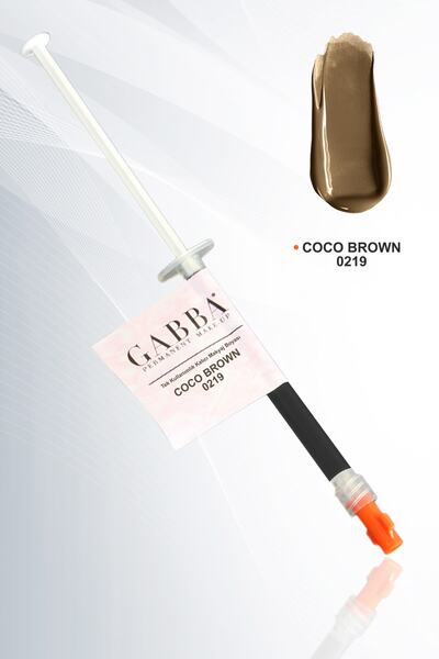 GABBA PERMANENT MAKE-UP 219- Coco Brown Tek Kullanımlık Kalıcı Makyaj Ve Micr...