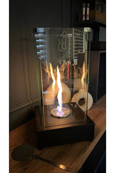 Genel Markalar Tornado Bioethanol Büyük Boy Bacasız Masaüstü Şöminesi, Dekora...