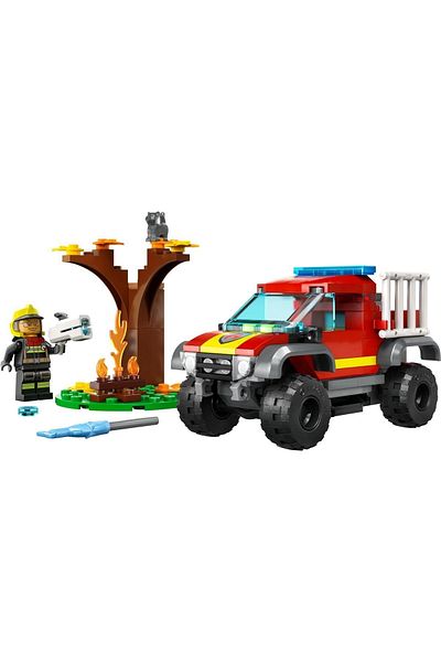 LEGO ® City 4x4 Fire Truck Rescue Operation 60393 - Construction Set for Ages 5 and Up (97 Pieces)