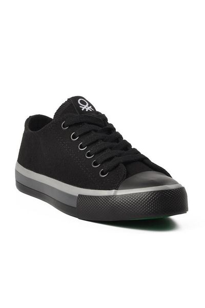 Benetton Bn-30176 Unisex Sneaker Shoes Black 36-40