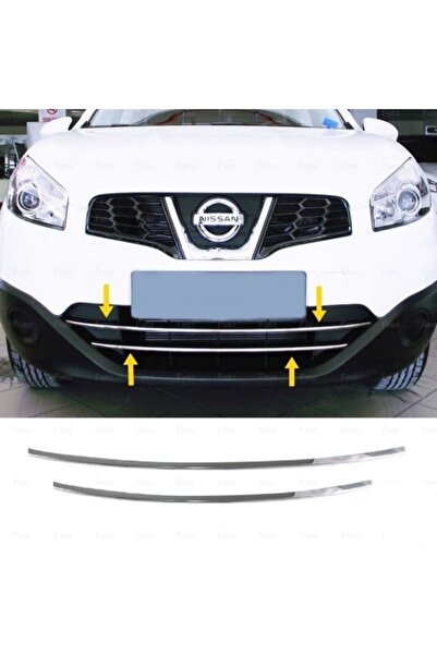 FAMS OTO AKSESUAR Nissan Qashqai Krom Ön Panjur 2 Parça 2010-2014 P, Çelik uy...
