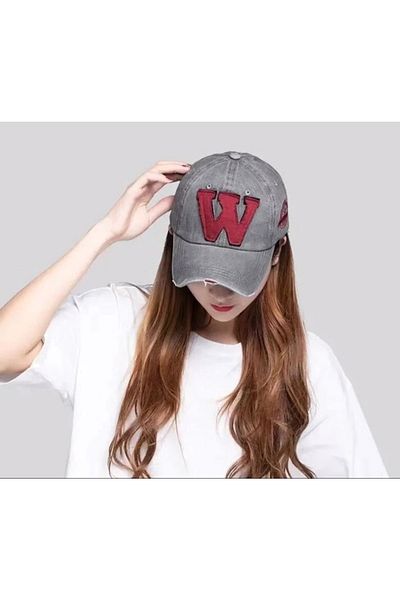 Tezzgelsin Unisex Vintage W Ρυθμιζόμενο καπέλο μπέιζμπολ Καπέλο μπέιζμπολ