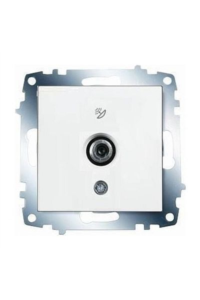 VİKO K/m Karre White مقبس الأقمار الصناعية F Pin - النهاية