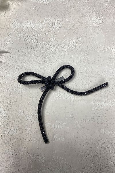 Hobigram Agrafă de păr cu design special Black Full Stone – clemă, clemă metalică, design strălucitor, ornament de păr