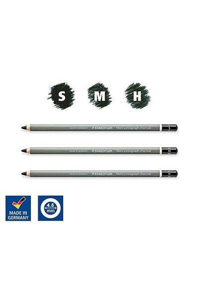 Staedtler Mars Lumograph Graduated Charcoal Pencil Set of 4