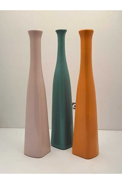 Damla Seramik Modern Tasarım Deluxe Bottle Seramik Vazo Set