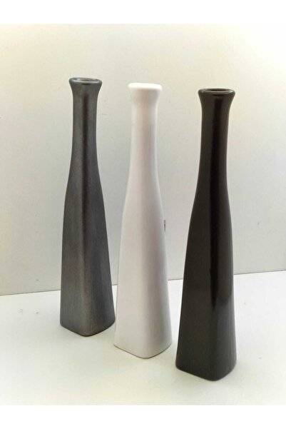 Damla Seramik Modern Tasarım Deluxe Bottle Seramik Vazo Set