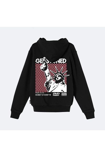 Shout Υπερμεγέθη Get Stoned Oldschool Unisex Hoodie