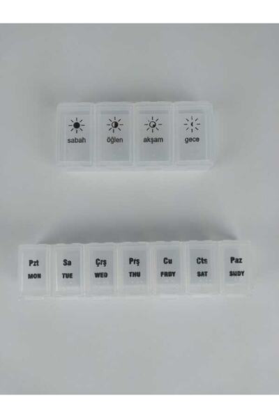 Ankaflex Ilaç Hap Saklama Kutusu Kabı Ilaç Taşıma Kutusu Kabı 1 Adet Günlük 1...