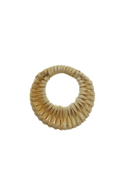 mutlu adım 20 Pieces 4.5cm Natural Wicker Accessories Round