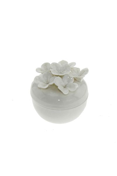 mutlu adım 6.5cm Ceramic Flower Box White
