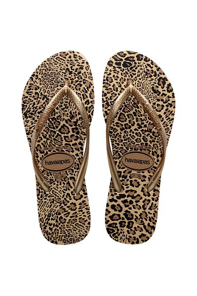 Havaianas Slim Animals Sand Gray Golden