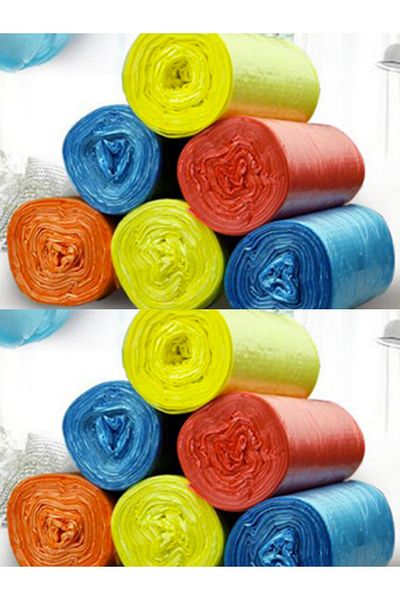 OverPazar Gmb Group Drawstring Garbage Bag Medium Size-strawberry-vanilla-lemon Scented - 55cm*60cm