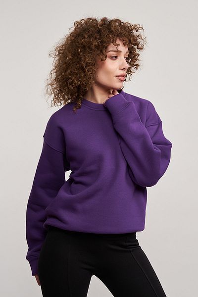 MBEY1989 Υπερμεγέθη μωβ φούτερ Unisex