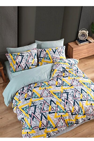 Sheri Home Çift Kişilik Çift Taraflı Nevresim(YORGAN KILIFI) 200x220 %100 Pam...