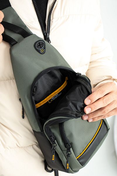 YOGII Milano Model Cross Shoulder And Chest Μαύρο Χρώμα Ποιότητας Αθλητική Τσάντα