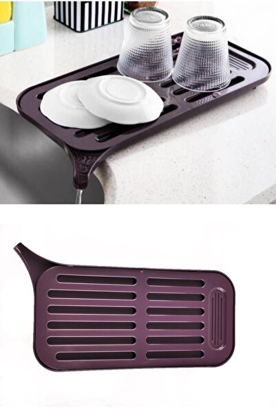 5DM Pratik Lavabo Kenarı Tezgah Üstü Süzmatik Süzgeçli Bulaşık Sepeti