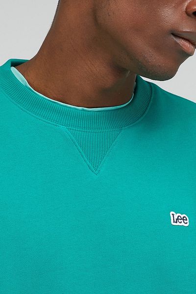 Lee Regular Fit Regular Cut 100% Cotton Crew Neck Green Sweatshirt