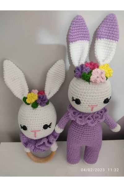 Banubebe Amigurimi Tavşan Çıngırak