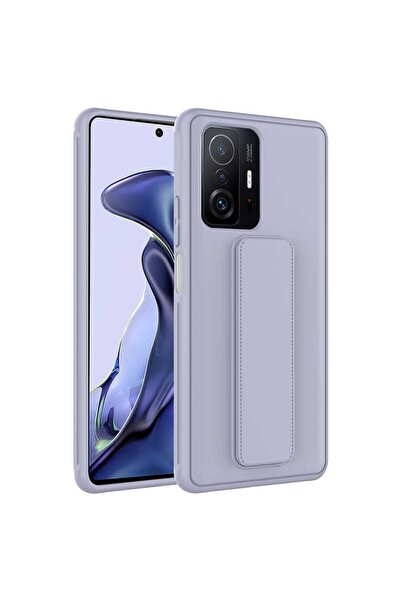 ZM STORE حافظة Xiaomi Mi 11t 5g ذات سطح أملس من السيليكون مع حامل مغناطيسي