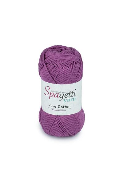 Spagettiyarn Πλεκτό νήμα από καθαρό βαμβάκι βιολετί