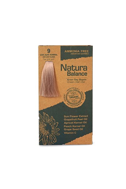 NATURABALANCE Nb Organik Saç Boyası No:9 Çok Açık Kumral