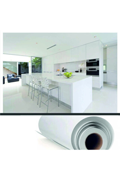 reklamdepo Folie adezivă albă mată cu aspect lac 52 cm x 3 metri