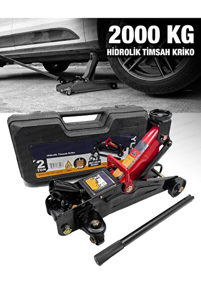 MOONSHOP 2,5 Tona Kadar Arabalı Tekerlekli Hidrolik Kriko Plastik Taşıma Çantalı 2 Yıl Garantili ...