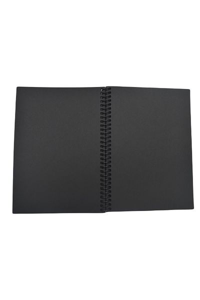 GÜRMAT 17x24 Black Leaf Notebook with Spiral 40 Sheets