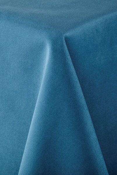 HEDEF OYUN ALETLERİ Kadife Kaydırmaz Kare  Çuha  Oyun Masası Örtüsü Koyu Mavi