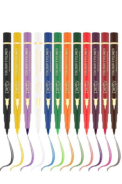 Pretty Beauty Colorful Eyeliner Thick Tip
