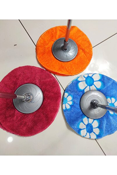 SİHİRLİ MOP Havlu Başlık Havlu Mop Döner Başlıklı Mop Yedeği 3 Adet