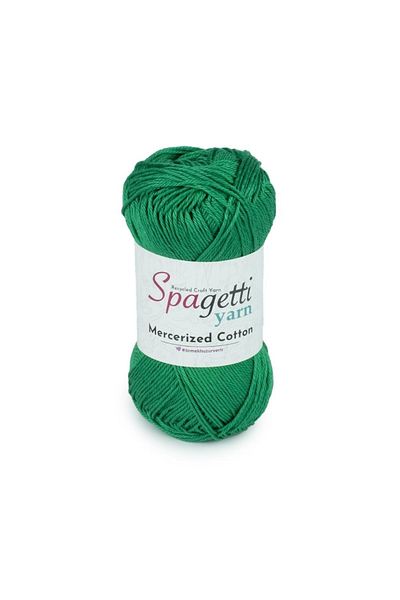 Spagettiyarn Πλεκτό νήμα Mercerized Cotton Benetton Green