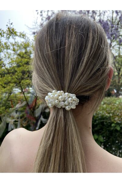 Pearly Handmade Πόρπη από κρύσταλλο μαργαριτάρι