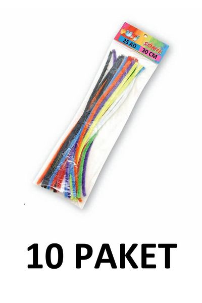 Puti 30 cm Feathered Wire Chenille - 10 Pack of 25