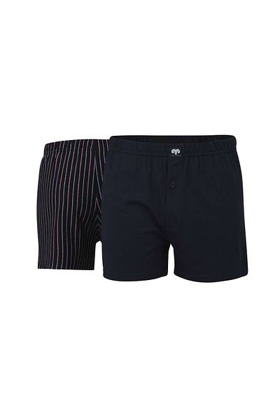 Ceceba Herren Shorts, 2er Pack - Boxershorts, Basic, Baumwolle, Single Jersey, M-3XL