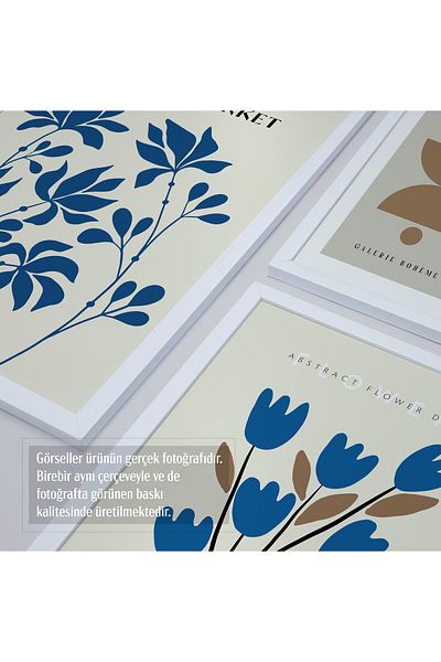 HOMEPACK Σετ ζωγραφικής 5 τεμαχίων με λευκό πλαστικοποιημένο πλαίσιο Five-034