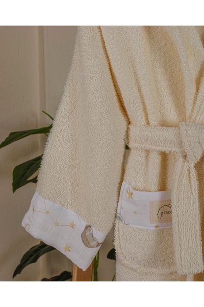 pesca Planet Ecru Bathrobe