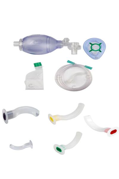 Genel Markalar Pvc Ambu Seti Yetişkin Suni Solunum Maskesi + 5 Adet Yetişkin Airway