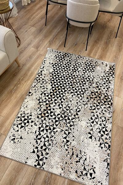 RUGSMODERN Mira 2085 Gri Geometrik Desen Halı