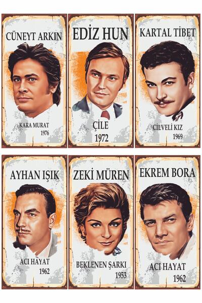 Hayat Poster Greenwood's Jons - Cüneyt Arkın Ediz Hun Kartal Θιβετιανό Σετ 6 ...