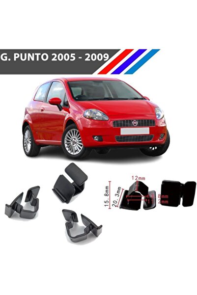 Generic Brand مشبك عازل لغطاء محرك سيارة فيات جراندي بونتو 2005 - 2009، عبوة ...