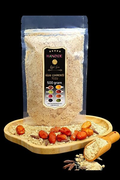 Hanzade Bitkisel Iğde Çekirdeği Tozu 500 Gr Taze Öğütülmüş Günlük Çekim