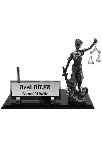 Spike Concept Cam Masaüstü Isimlik - Themis Isimlik – Masalık - Isimlik - Kri...