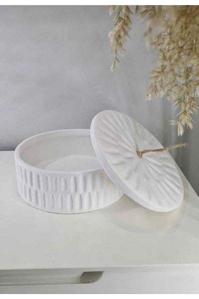 Orange Atelier Decorative Jewelry Box Large Size Box with Lid Scandinavian Style Decoration Product Cylinder Box