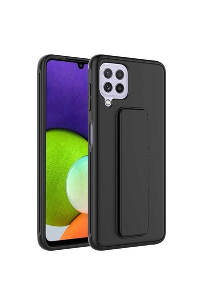 ZM STORE جراب سامسونج جالاكسي M32 بغطاء سيليكون ذو سطح أملس مع حامل مغناطيسي