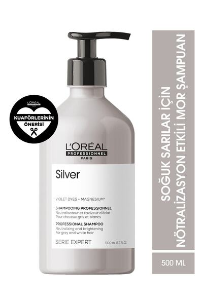 L'oreal Professionnel Serie Expert Silver Color Balancing Purple Shampoo for ...